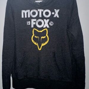 Fox Moto-X Hoodie in Black and Yellow